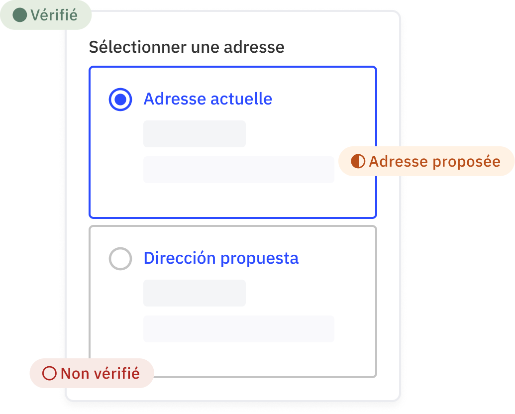 Validation de l'adresse - Crowdsender